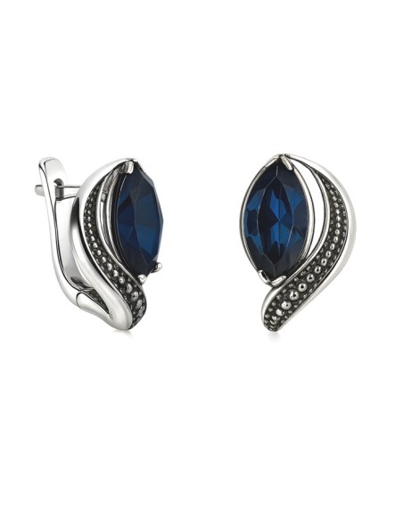 Swarovski K3 1903 oxidized silver earrings Swarovski K3 1903 oxidized silver earrings