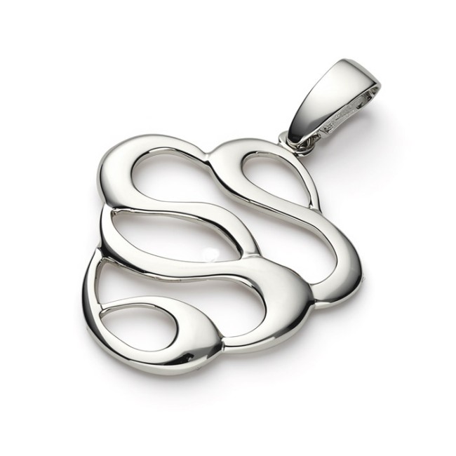 Silver rhodium-plated pendant W 1925