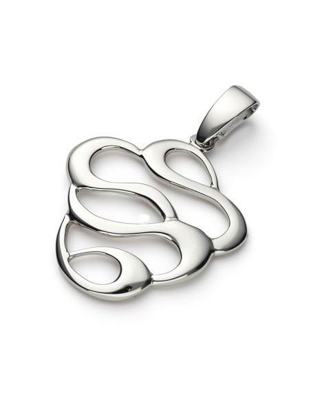 Silver rhodium-plated pendant W 1925 Silver rhodium-plated pendant W 1925