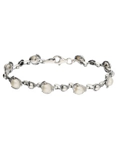 Silver bracelet with pearls L 1883