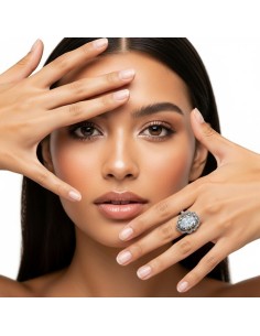 Silver ring zirconia PK 995 2