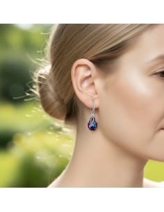 K 1643 Silver Crystal Earrings 2