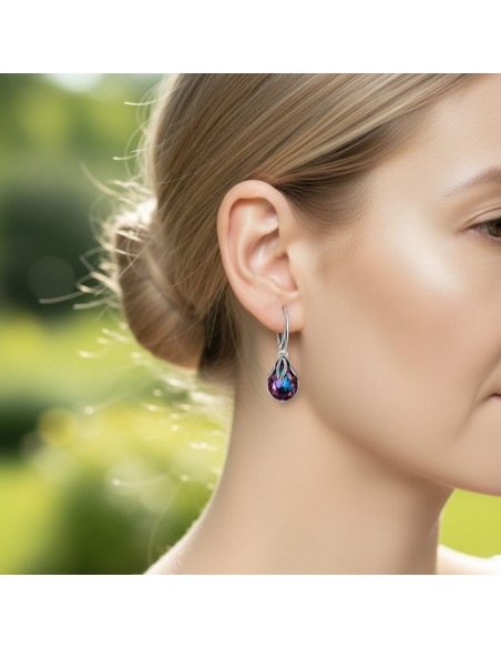 K 1643 Silver Crystal Earrings