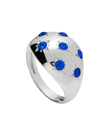 Srebrny pierścionek z kryształami Swarovski PK 1928|Polcaratdesign.pl Biżuteria