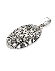 Silver pendant oxidized W 1830