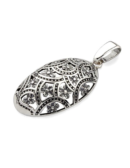 Silver pendant oxidized W 1830