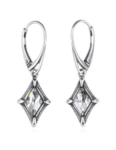 Kolczyki srebrne z kryształami Swarovski K 972 Polcarat