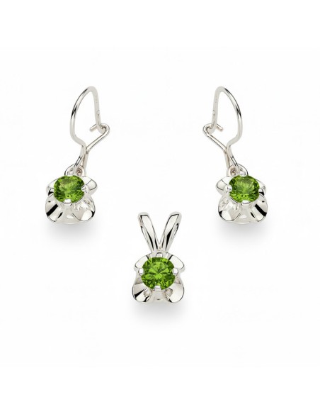 Set of silver zircons KPL 803