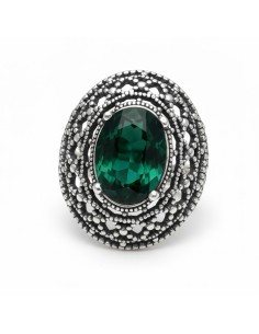 Silver ring with crystals PK 1777 2