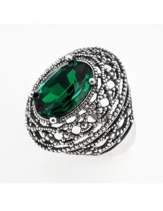 Pierscionek srebrny z krysztalem 1777