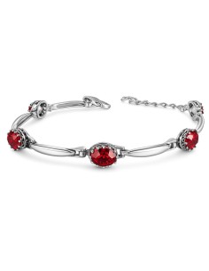 Srebrna bransoletka z kryształami Swarovskiego L 2029 %shop-name%