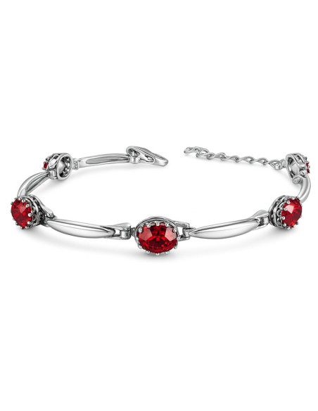 Silver bracelet with Swarovski crystals L 2029