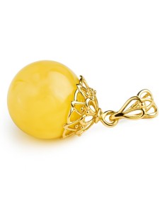 Pendant with amber ball WA 030