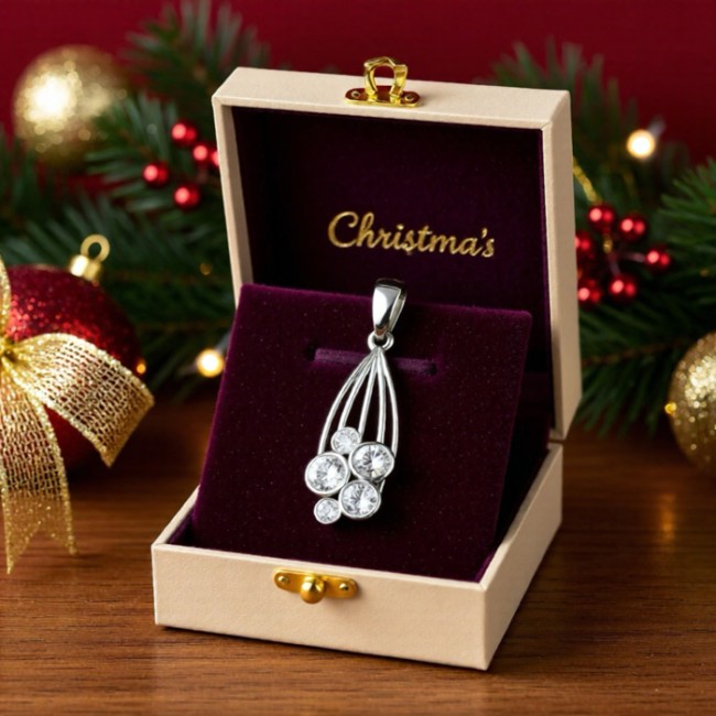 Silver pendant with Swarovski crystals W 1963