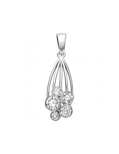 Srebrny wisiorek z kryształami Swarovski W 1963|Polcaratdesign.pl Biżuteria