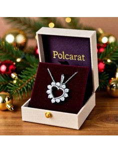 Silver pendant with zircons W 1110 2