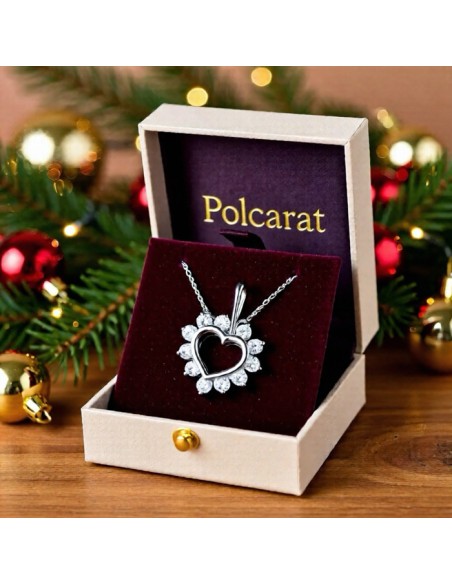 Wisiorek srebro z cyrkoniami W 1110|Polcaratdesign.pl Biżuteria