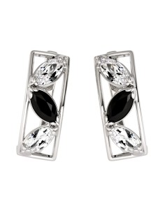 Silver zirconia earrings K 889