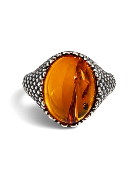Silver ring PK 2022 amber