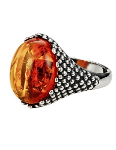 Silver ring PK 2022 amber