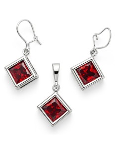 Silver set with zircons KPL 2010