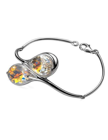 Silver bracelet with Swarovski crystal R 1520
