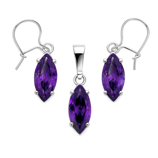 Silver set zircons KPL 744