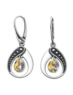 Swarovski K 1502 Crystal Silver Earrings (Large)
