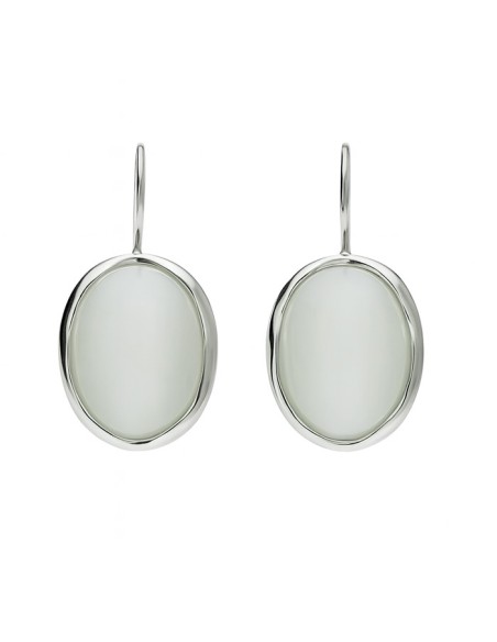 Silver earrings K 1733 Cat's Eye