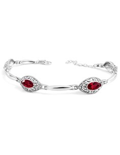 Silver bracelet with Swarovski crystals L 1937