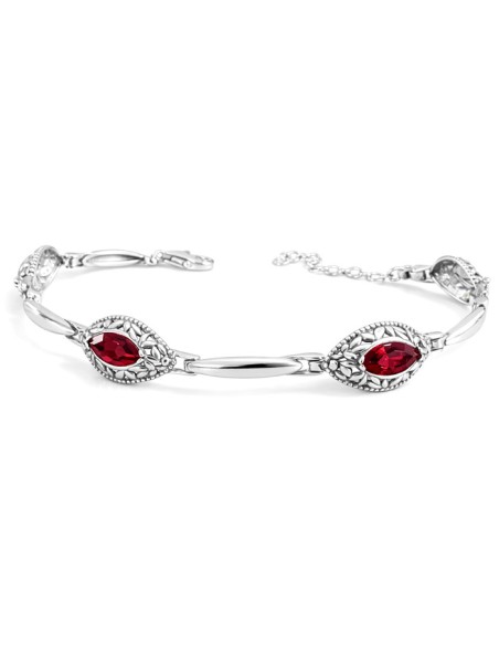 Silver bracelet with Swarovski crystals L 1937