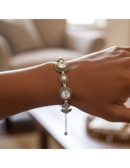 Silver bracelet with Swarovski crystals L 1914