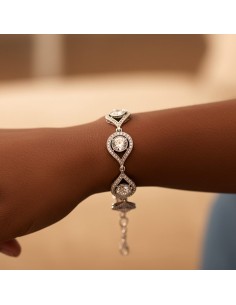 Silver bracelet with Swarovski crystals L 1827 Crystal 2