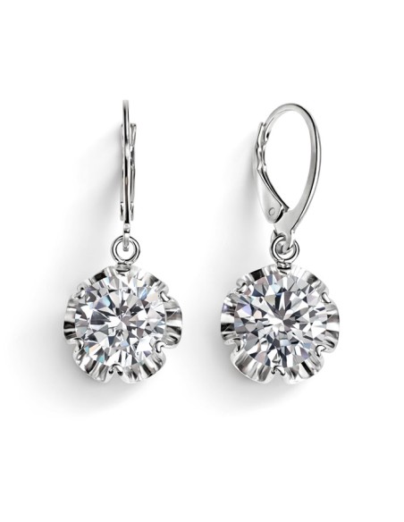 Silver Zirconia Earrings K 954