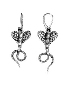 Sterling silver cobra earrings K 1715 | Polcarat Design