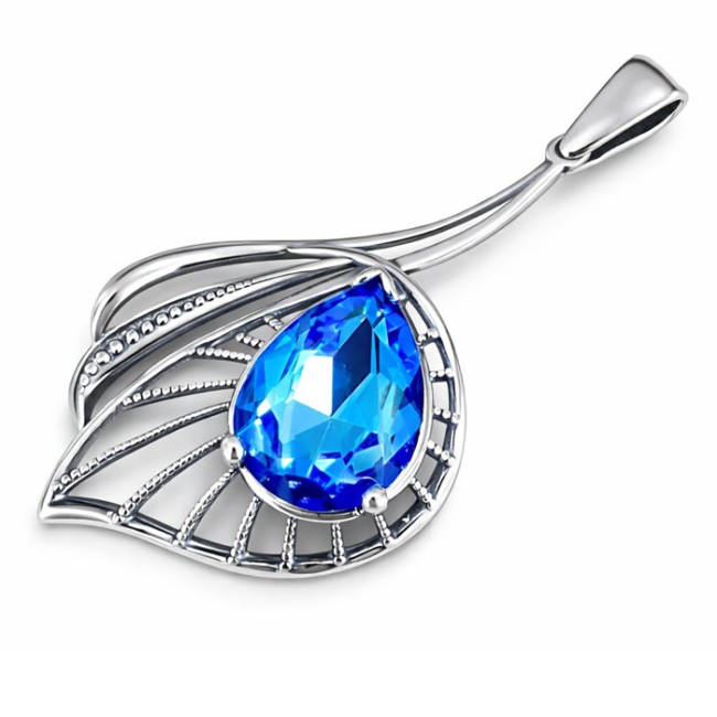 Swarovski silver crystal pendant W 1644