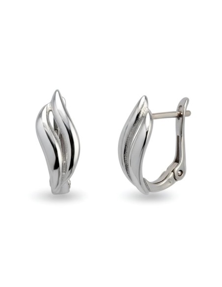 Rhodium plated silver earrings K3 1180