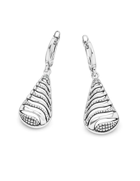 K 1757 oxidized silver earrings