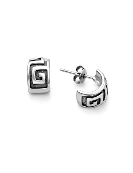Silver stud earrings rounded 'Greek' KST 1195