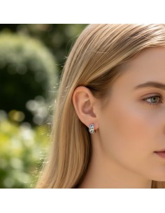 Silver stud earrings rounded 'Greek' KST 1195 2