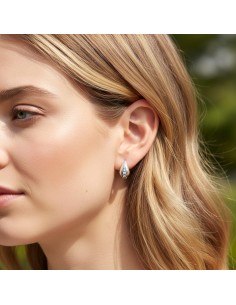 Srebrne kolczyki oksydowane K3 1142 2