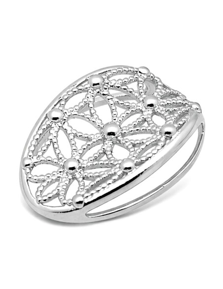 Silver rhodium-plated pendant W 1890