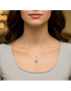 Rhodium-plated silver pendant W 1932 2