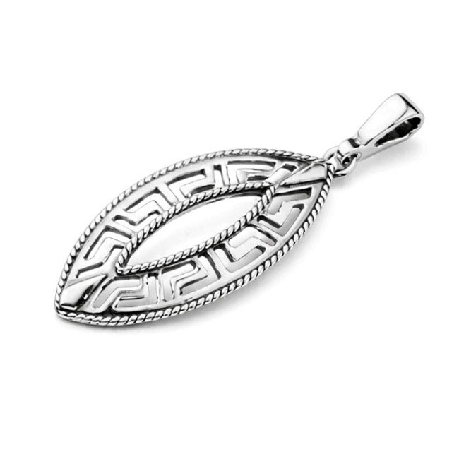 Silver pendant oxidized W 1764