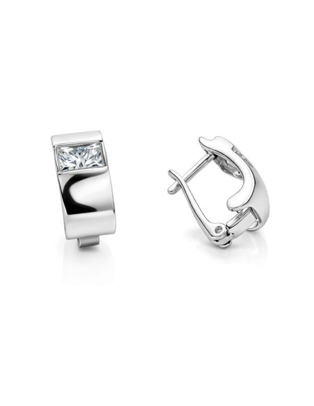 Silver earrings with cubic zirconia K3 1512