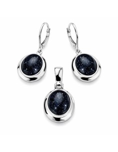 Silver set with Cairo night stone KPL 585