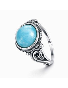 Sterling silver ring with turquoise PK 2154 | Polcarat Design