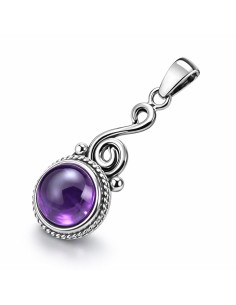 Sterling silver pendant with amethyst W 2154 | Polcarat Design