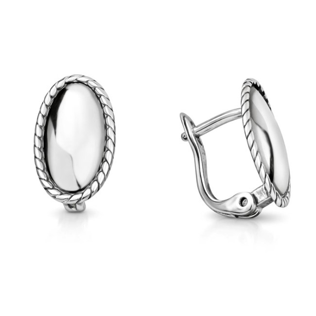 Silver oxidized earrings K3 1820