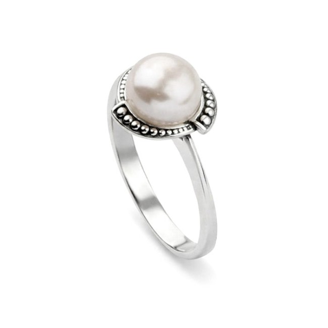 Srebrny pierścionek perła PK 1883